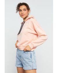 TOMMY LIFE - Relaxed Hooded Sweatshirt With Tie Detail - Lyst