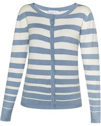 Usha - Vest Denimblauw Wolwit - Lyst