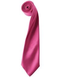 PREMIER - Adult Colours Satin Tie (Hot) - Lyst
