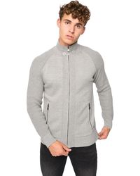 Crosshatch - Birchin Knitted Full Zip Jumper Cotton - Lyst