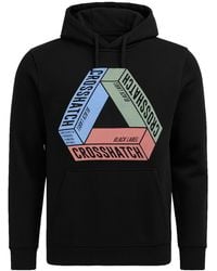 Crosshatch - Chest Print Hoodie Cotton - Lyst