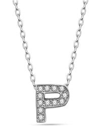dKeniz - Anhänger Mit Kette Buchstabe P 925/- Sterling - Lyst