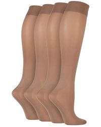 IOMI - 2 Pairs Ladies 40 Denier Compression Knee High Energising Socks - Lyst