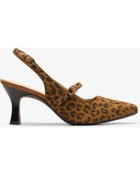 Clarks - Kataleyna Ruby Leopard Print Shoes - Lyst