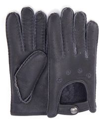Australia Luxe - Motorradhandschuhe Aus Leder, Graphit - Lyst