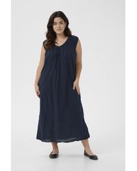 Kaffe - Jurk A-shape Midnight Marine - Lyst