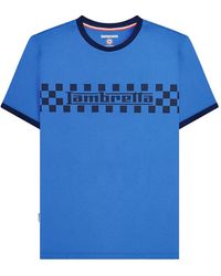 Lambretta - Ss24 Two Tone Ringer T-Shirt (Dark) Cotton - Lyst
