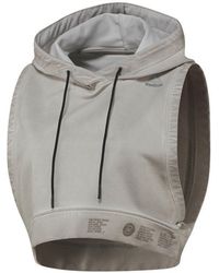 Reebok - Combat Glory Cropped Hoodie Textile - Lyst