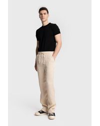 Giesto - Textured Regular Fit Drawstring Waist Pants - Lyst