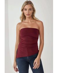 Hiccup - Strapless Slim Fit Knitted Top - Lyst