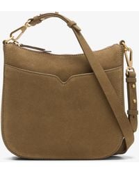 Clarks - Topsham Willow Dark Sand Suede Bag - Lyst
