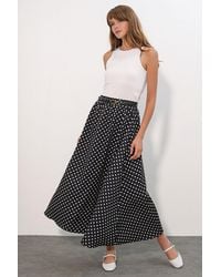 Bigdart - High-Waist Polka Dot Maxi Skirt - Lyst