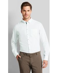 Bugatti - Herren Oxford Overhemd Met Button-down Kraag - Lyst