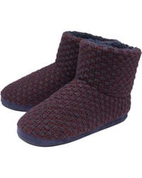 Dunlop - Furry Sherpa Memory Foam Slipper Boots (8, - Lyst