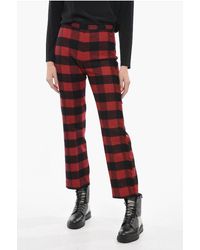 Woolrich - Stretch-Wollhose Mit Karomuster - Lyst