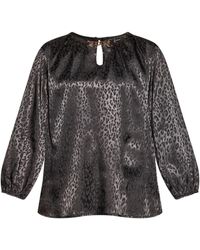 faina - Blouse Dames Zwart - Lyst