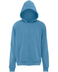 Mo - Jas Met Capuchon Denimblauw - Lyst