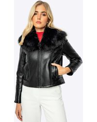 Wittchen - Korte Zwarte Eco-Leren Jas - Lyst