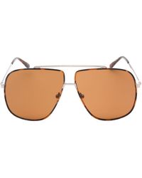 Guess - Lens Shiny Light Ruthenium Sunglasses Metal - Lyst