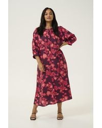 Kaffe - Jurk Regular Fit Tone Graphic Print Multicolour - Lyst