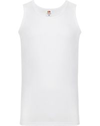 Fruit Of The Loom - Valueweight Athletic Vest Top Cotton - Lyst