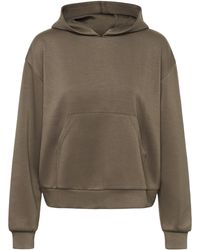Kaffe - Trackjacket-sweat Kaannika Trackjacket-sweat Loose Fit Beige - Lyst