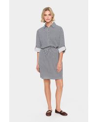 Saint Tropez - Rok Regular Fit Ice Nightsky Stripe White Blue - Lyst