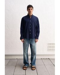 Giesto - Cotton Oversized Button-Up Shirt - Lyst