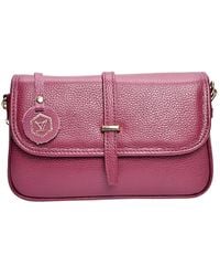 Luisa Vannini - Violette Lederhandtasche - Lyst