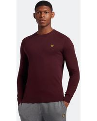 Lyle & Scott - Cotton Merino Crew Neck Jumper - Lyst