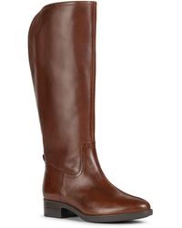 Geox - D Felicity Leder Damen Stiefel - Lyst
