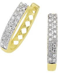 Diamonds by Ellen K. - Ohrringe 585 Zweifarbig Mit 40X Diamant Zus. 0,20Ct - Lyst