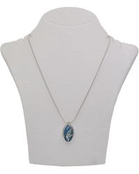 Steuer - Modeschmuck Kette Halskette, Silberfarben, Mit Anhänger Libelle - Lyst