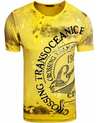 Rusty Neal - Rundhals T-Shirt Mit All Over Front Print - Lyst