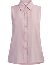 Usha - Blouse Top Oud Roze - Lyst