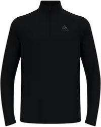 Odlo - Essentials Quarter Zip Fleece Top - Lyst