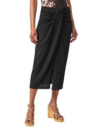 EDITED - Twist Knot Polyester Mix Midi Rok - Lyst