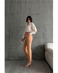 My Fashion - High Waist Pleated Tailored Trousers - Lyst
