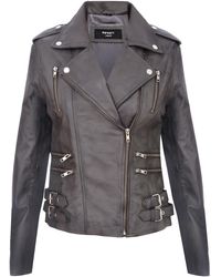 Infinity Leather - Brando Biker Jacket-Loddon - Lyst