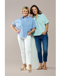 Mart Visser - Caroline Tensen Leeds Oversized Check Blouse Wit - Lyst