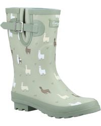 Cotswold - Ladies Farmyard Alpaca Mid Calf Wellington Boots - Lyst