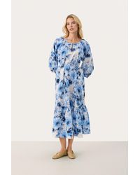 Part Two - Jurk Regular Fit Marina Scattered Flower Multicolour - Lyst