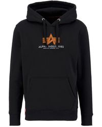 Alpha Industries - Basic Big Logo Rubber Hoodie - Lyst