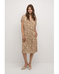Kaffe - Jurk Regular Fit Animal - Lyst