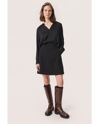 Soaked In Luxury - Blouse Met Lange Mouwen Regular Fit Black - Lyst