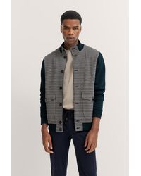 Bugatti - Herren Sweatjacke Mit Collegekragen - Lyst