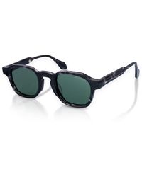 Infinity Leather - De-Gamme Geometric Frame Square Polarized Sunglasses - Lyst