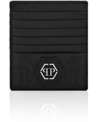 Philipp Plein - Leather Credit Cards Holder Monogram - Lyst