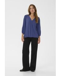 Kaffe - Langarm-Bluse Kafia Langarm-Bluse Regular Fit - Lyst
