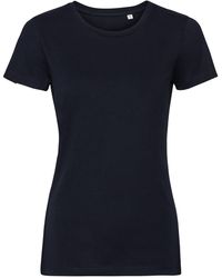Russell - Ladies Authentic Pure Organic Tee (French) Material_Synthetic - Lyst